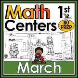 1st Grade Math Crossword Puzzles - March