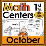 1st Grade Math Crossword Puzzles - October