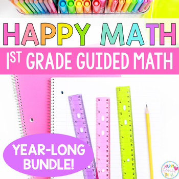 Preview of 1st Grade Math Curriculum Guided Math Activities Centers Lessons Worksheets