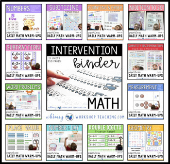 Preview of 1st Grade Math Curriculum | Math Assessments & Math Intervention | Full Year