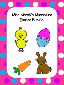 Preview of 1st Grade Math Easter Bundle- Common Core aligned