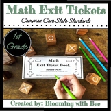 Preview of 1st Grade Math Exit Tickets - Exit Slips