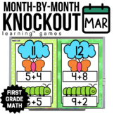 1st Grade Math Games - March Math Games - Spring Knockout Games