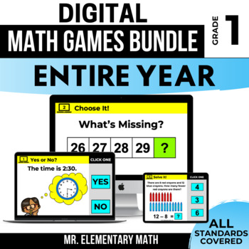 Preview of 1st Grade Math Games: Review & Centers Made Fun