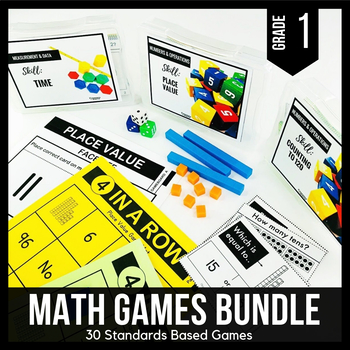 1st Grade Math Centers | 1st Grade Math Games BUNDLE - Ready Set Play