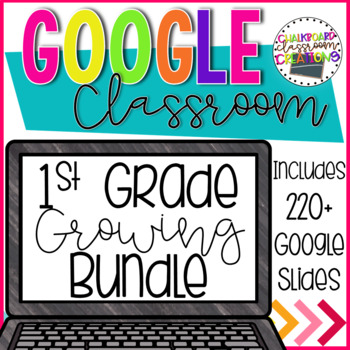 Preview of 1st Grade Math Growing Bundle for Google Classroom