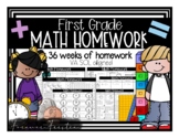 1st Grade Math Homework (Year Long)