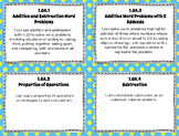 1st Grade Math "I CAN" Statements BUNDLE for Common Core S