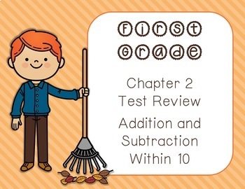 Preview of 1st Grade Math In Focus 2020 Chapter 2 Test Review (Print AND Digital!)