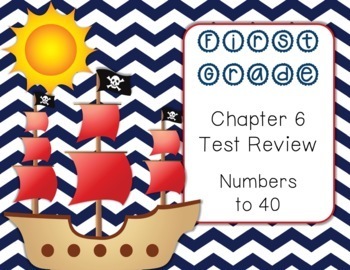 Preview of 1st Grade Math In Focus 2020 Chapter 6 Test Review (Print AND Digital!)