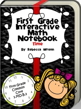 Preview of 1st Grade Math Interactive Notebook Telling Time 