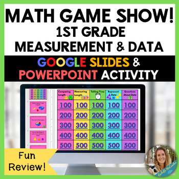 Preview of 1st Grade Math Jeopardy Game: Measurement and Data