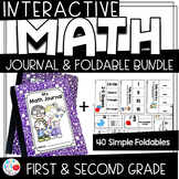 K-2 Interactive Math Journal & Foldable Bundle (TEKS & CCS