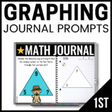 1st Grade Math Journal Prompts - GRAPHING - Daily Math Practice