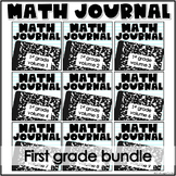 1st Grade Math Journal Year Bundle