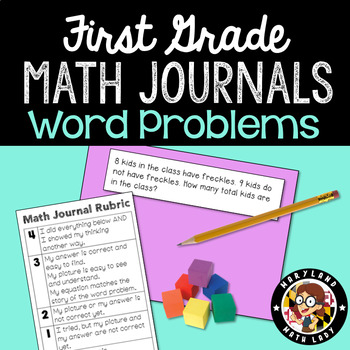 Preview of 1st Grade Word Problems Math Journals