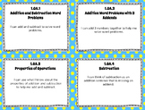 1st Grade Math Kid Friendly I CAN Statements for Common Co