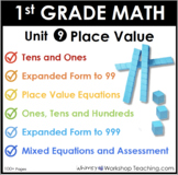 1st Grade Math Lessons Workbook for Place Value Expanded F
