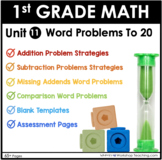 1st Grade Math Lessons Workbook for Word Problems To 10 Unit 11