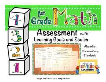 Preview of 1st Grade Math Leveled Assessment for Differentiation - Growth Mindset Activity