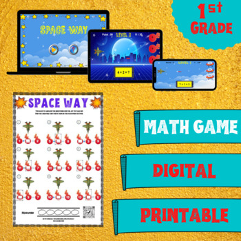 Preview of Math Games - Distance Learning - Digital Activity - Worksheet - 1st Grade Math