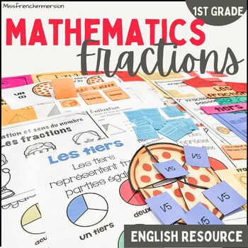 Preview of 1st Grade Math: Number Sense - Fractions Unit with Math Games & More