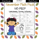 First Grade Math Pack {November}