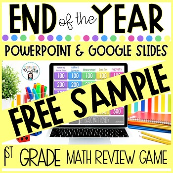 Preview of End of the Year 1st Grade Math Review FREE SAMPLE