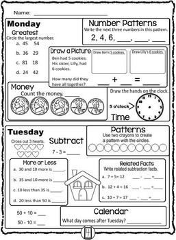 1st Grade Math Review by New and Noteworthy by Nita | TpT