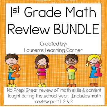 1st Grade Math Review - BUNDLE - Common Core Aligned | TpT
