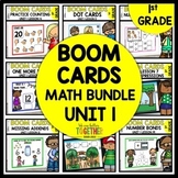1st Grade Math Review Boom Cards Bundle | Digital Task Car