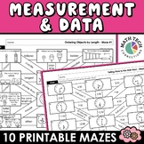 1st Grade Math Review Centers Measurement & Data Math Maze