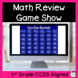 1st Grade Math Review Game Show - End of the Year Math Activity