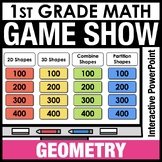 1st Grade Math Review Game Show: Geometry Test Prep PowerP