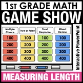 1st Grade Math Review Game Show Measure & Compare Length 1