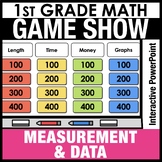 1st Grade Math Review Game Show: Measurement & Data Test Prep