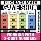1st Grade Math Review Game Show: Plot, Order, & Compare 2-