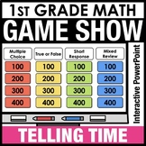 1st Grade Math Review Game Show Telling Time to the Hour a