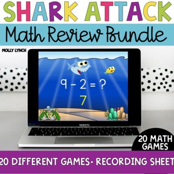 Preview of 1st Grade Math Review Games Digital | End of Year 1st Grade Math Review