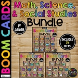 1st Grade Math, Science, Social Studies Boom Cards™ BUNDLE for Distance Learning