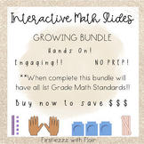 First Grade Math DIGITAL Teaching Slides - GROWING BUNDLE!