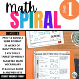 1st Grade Math Spiral Review | 36 Weeks of First Grade Mor