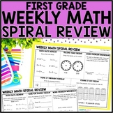 1st Grade Math Spiral Review | Daily Math Warm Up