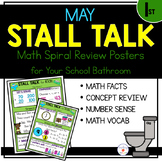 1st Grade Math Spiral Review Posters- May Stall Talk