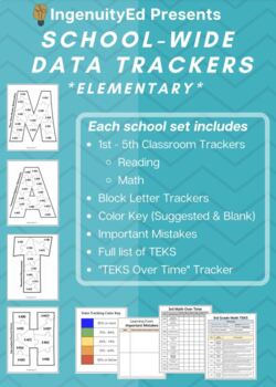 Preview of 1st Grade Math TEKS Data Tracker (UPDATED & EXPANDED)