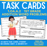 1st Grade Math Task Cards: 1.OA.A.2  Adding 3 Whole Number