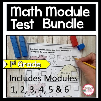 Preview of 1st Grade Math Tests Bundle and 1st Grade Math Tests for a year