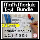 1st Grade Math Tests Bundle and 1st Grade Math Tests for a year