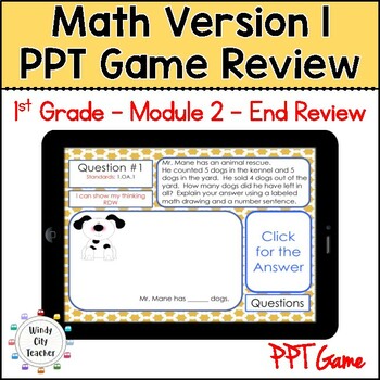 Preview of 1st Grade Math Version 1 Module 2 - End-of-module review Digital PPT Game