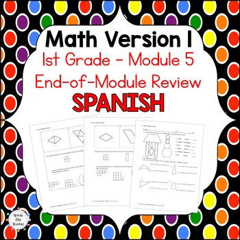 Preview of 1st Grade Math Version 1 End-of-module review - Module 5 - SPANISH